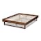 Baxton Studio Liliya Walnut Brown Finished Wood Full Size Platform Bed Frame 156-9410 - alternate 8